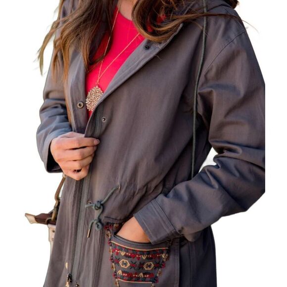 NWT Tea n Rose size S/M embroidered boho style coat. - Picture 3 of 7